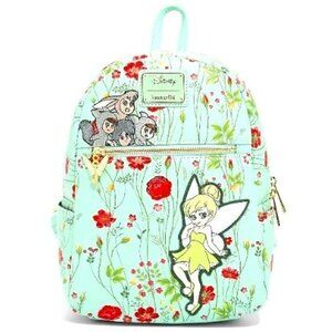 Loungefly Disney Peter Pan Tinkerbell‎ & Lost Boys Floral Mini Backpack